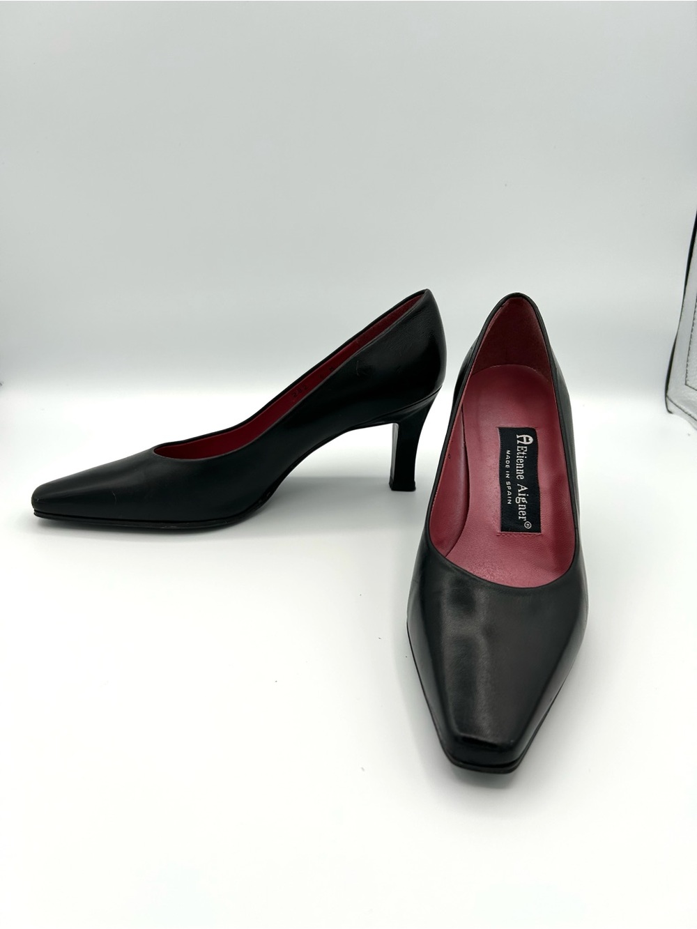 Etienne Aigner Black Heels Pumps Women's Size 6M Work Office Mature Classic